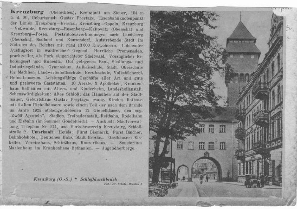 Kreuzburg mit Stadtbeschreibung