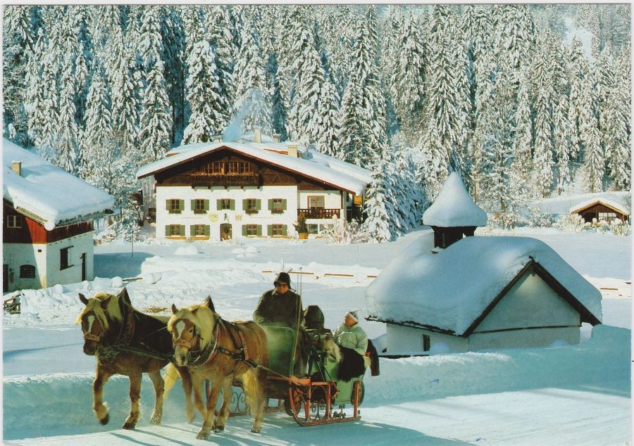 Postkarte Elmau (1988)