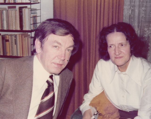 Heinz Piontek mit seiner Mutter