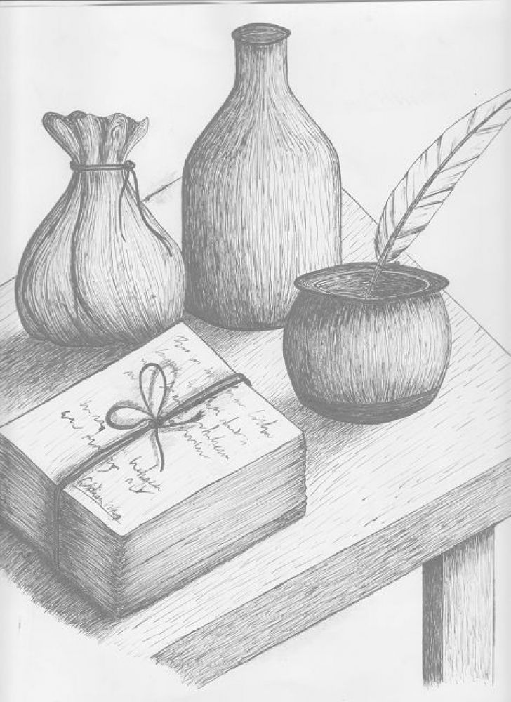 Illustration zum Gedicht "Stiller Mann"